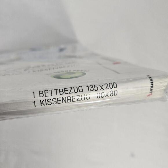 Vintage Karstadt German Bedding Linen Set 1 Duvet Cover + 1 Pillow Case NOS - Picture 9 of 10